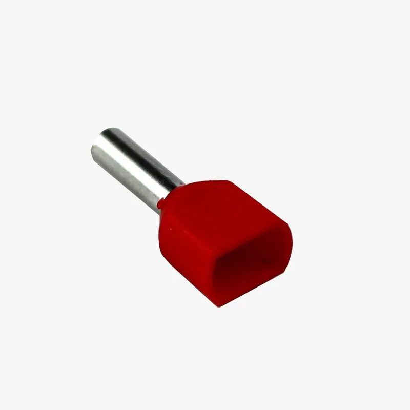 1 sqmm Twin Insulated Terminal Ferrule End Lug (Pack of 5) Crimp Wire Lugs/End Sealing Lugs/Crimp Connectors/Tubular Lugs