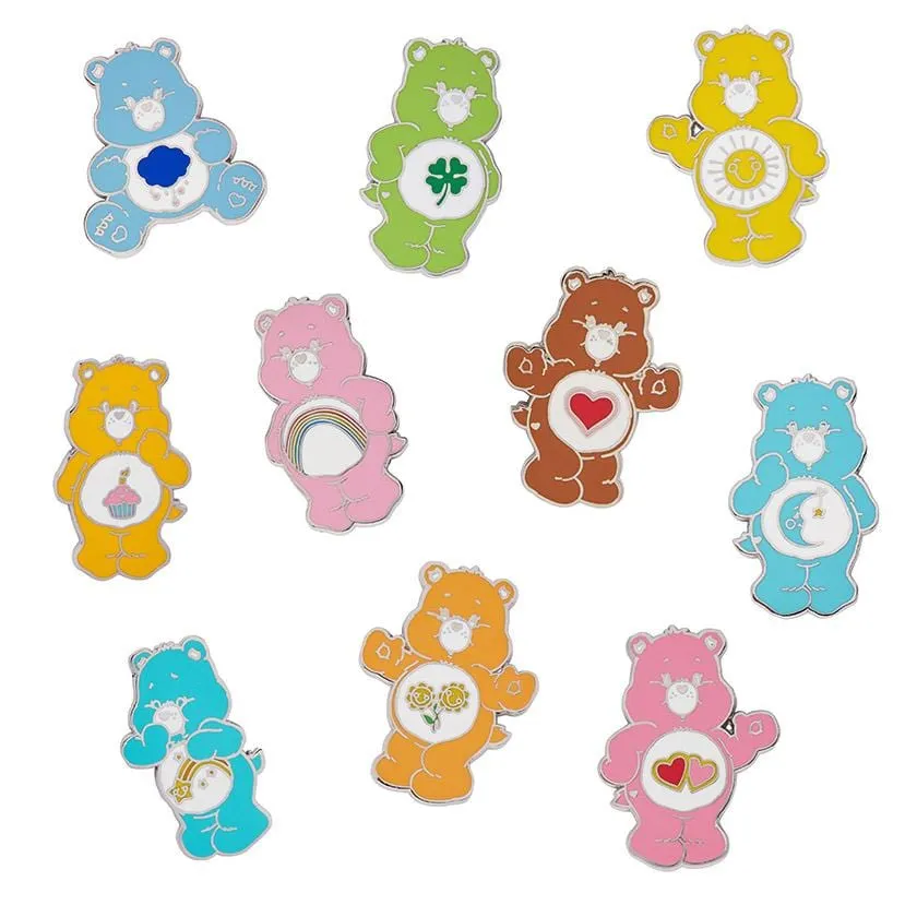 10 Piece Care Bears Enamel Pin Set