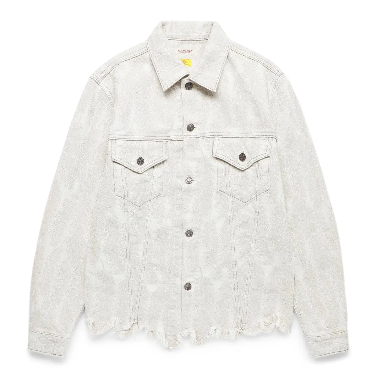 12OZ FEATHER WHITE DENIM 3RD JACKET