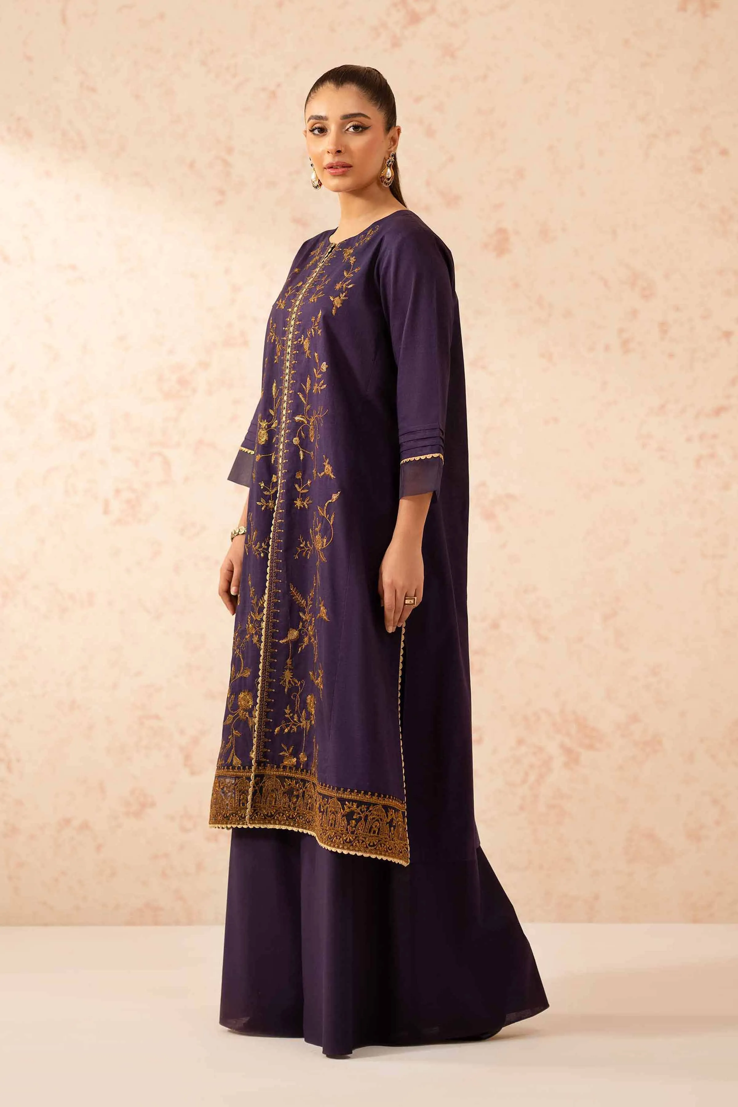 2 Piece - Dyed Embroidered Suit - 42401259