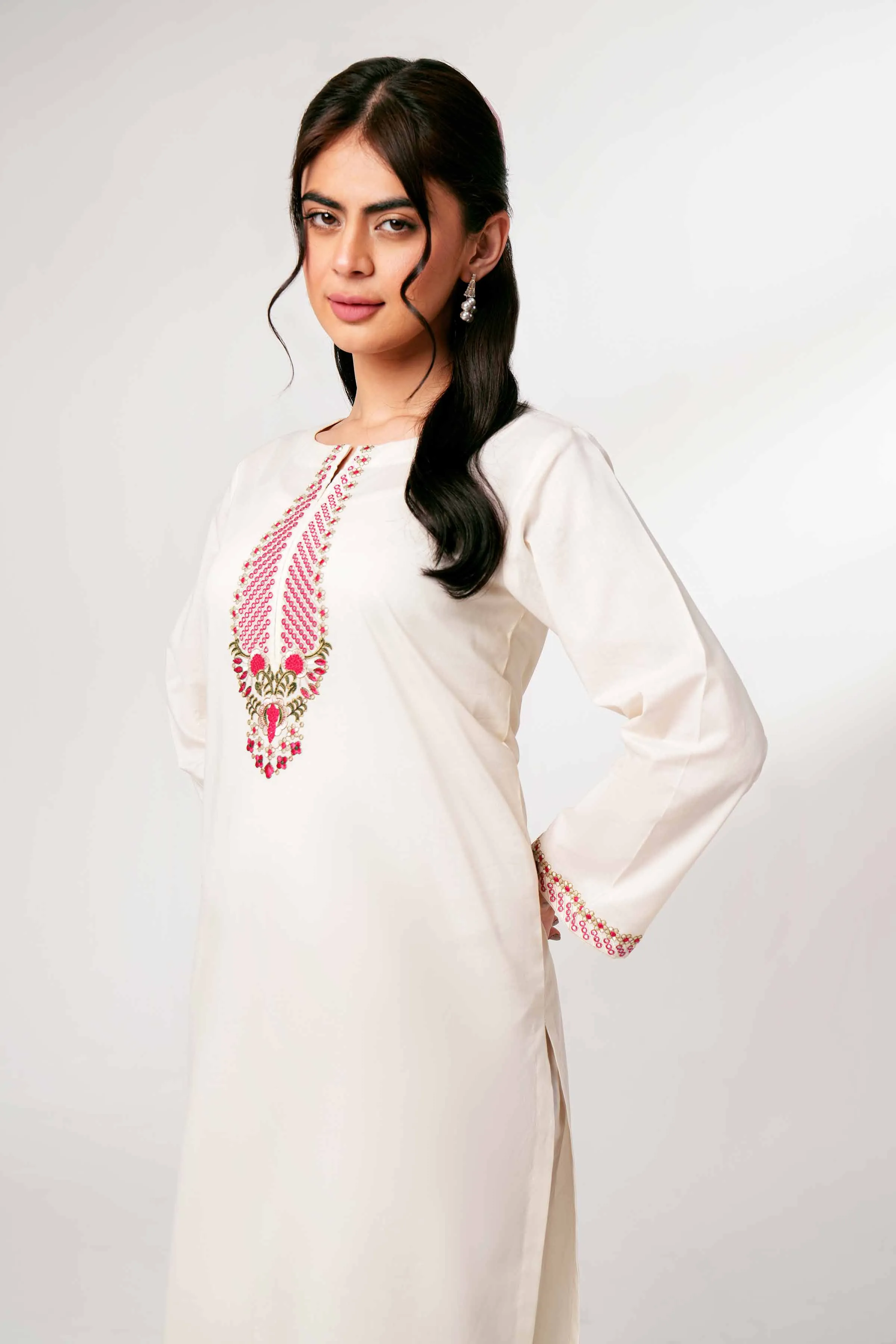 2 Piece - Embroidered Suit - PE24-08