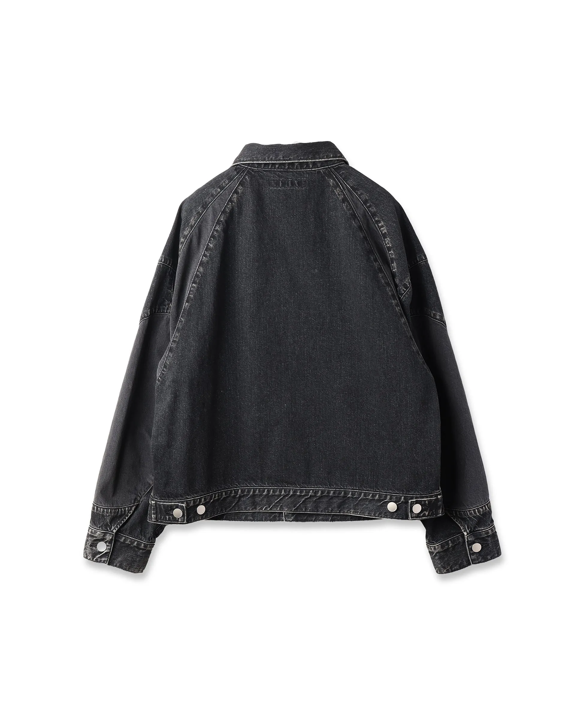 2TONE DENIM JACKET "BLACK"