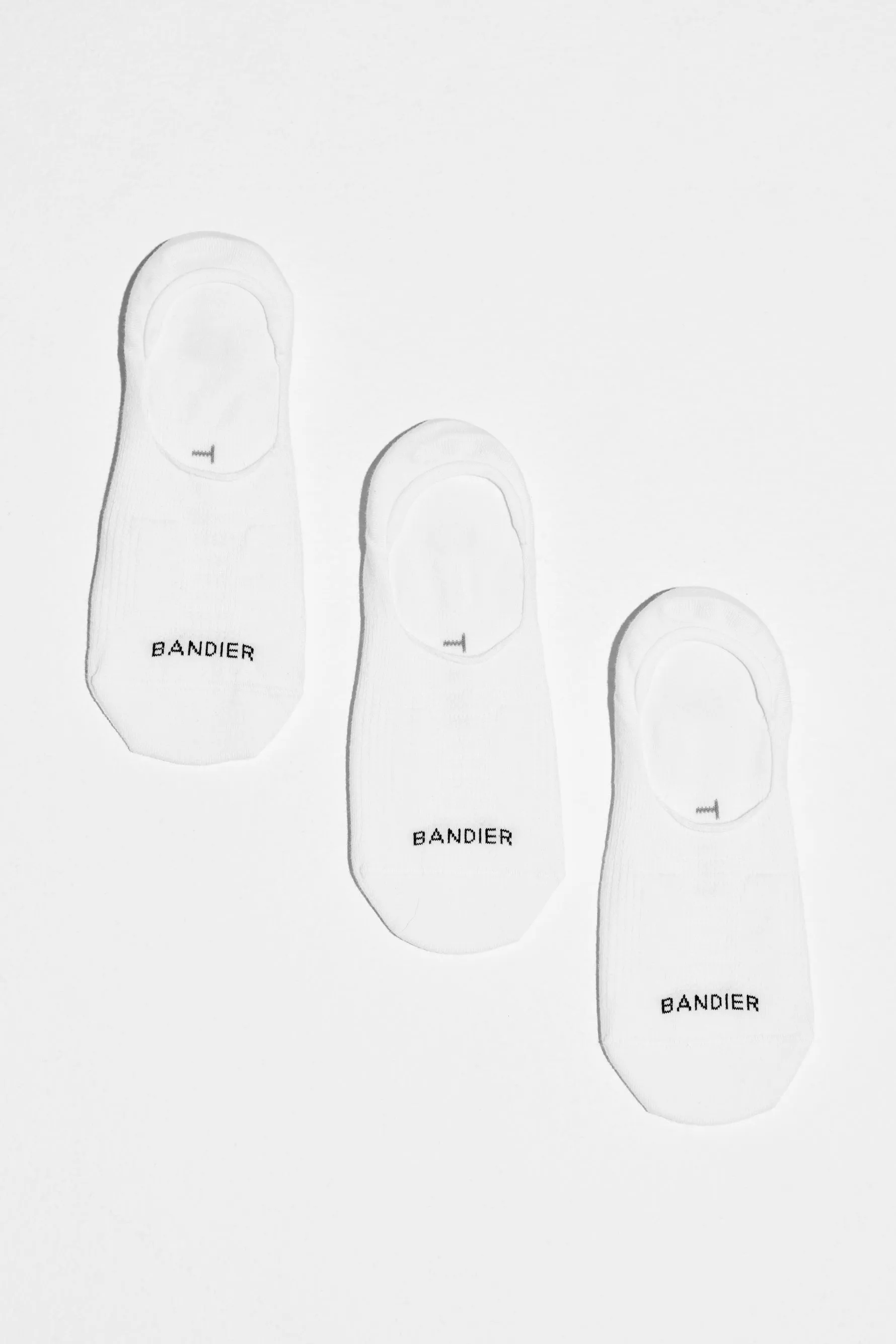 3 Pack Avery No Show Socks - White