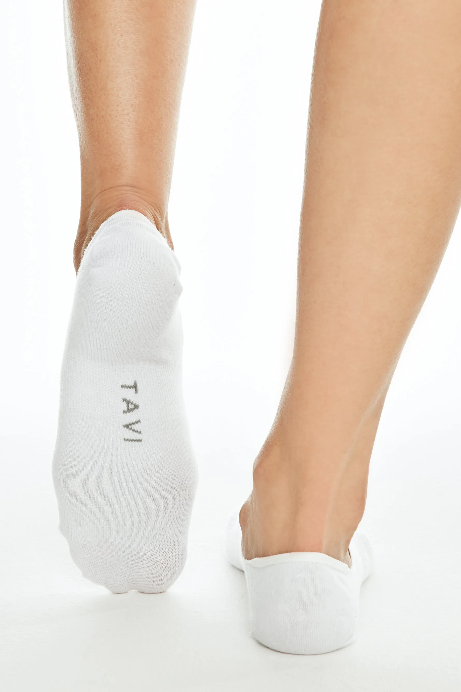 3 Pack Avery No Show Socks - White