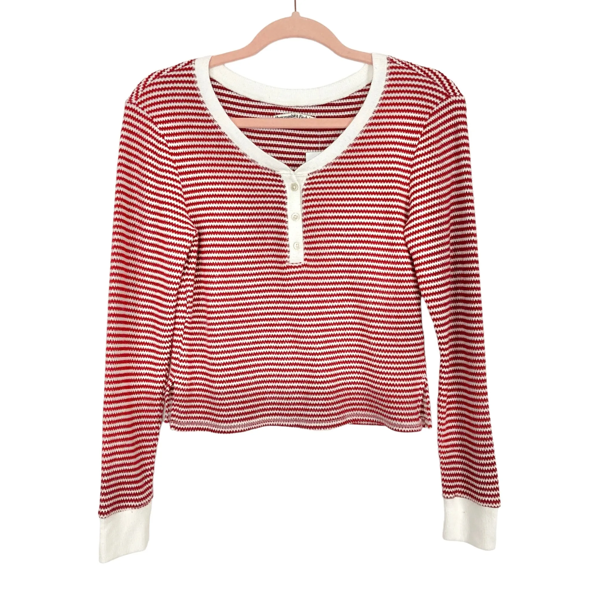 Abercrombie & Fitch Sleepwear Red and White Striped Top NWT- Size S (see notes, we have matching pants)