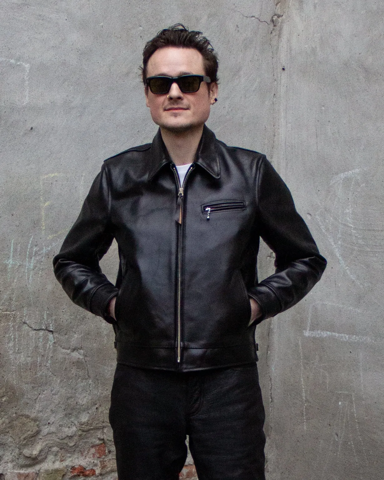 Aero Leather Clothing, 1930's Highwayman, Black Chromexcel Horsehide