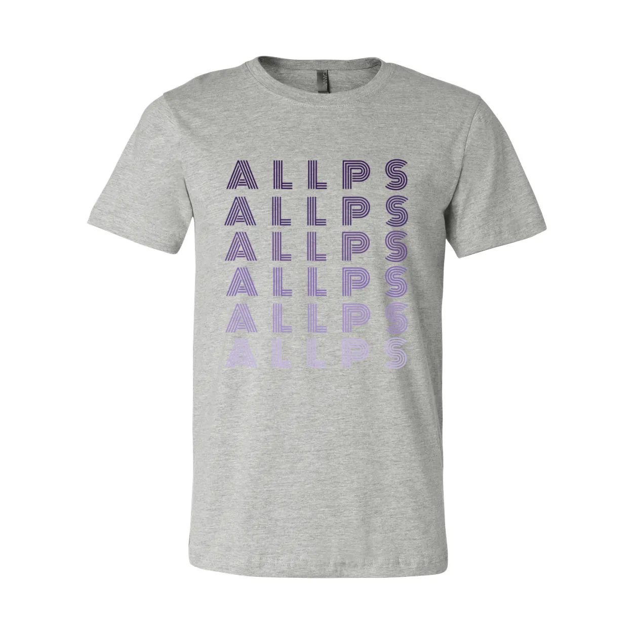 ALLPS Retro Font Monochrome T-Shirt