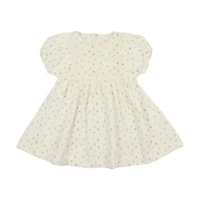 ANALOGIE CREAM BRANCH SS DRESS [FINAL SALE]