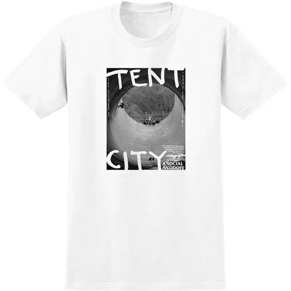 Anti Hero Skateboards Tent City Tee White