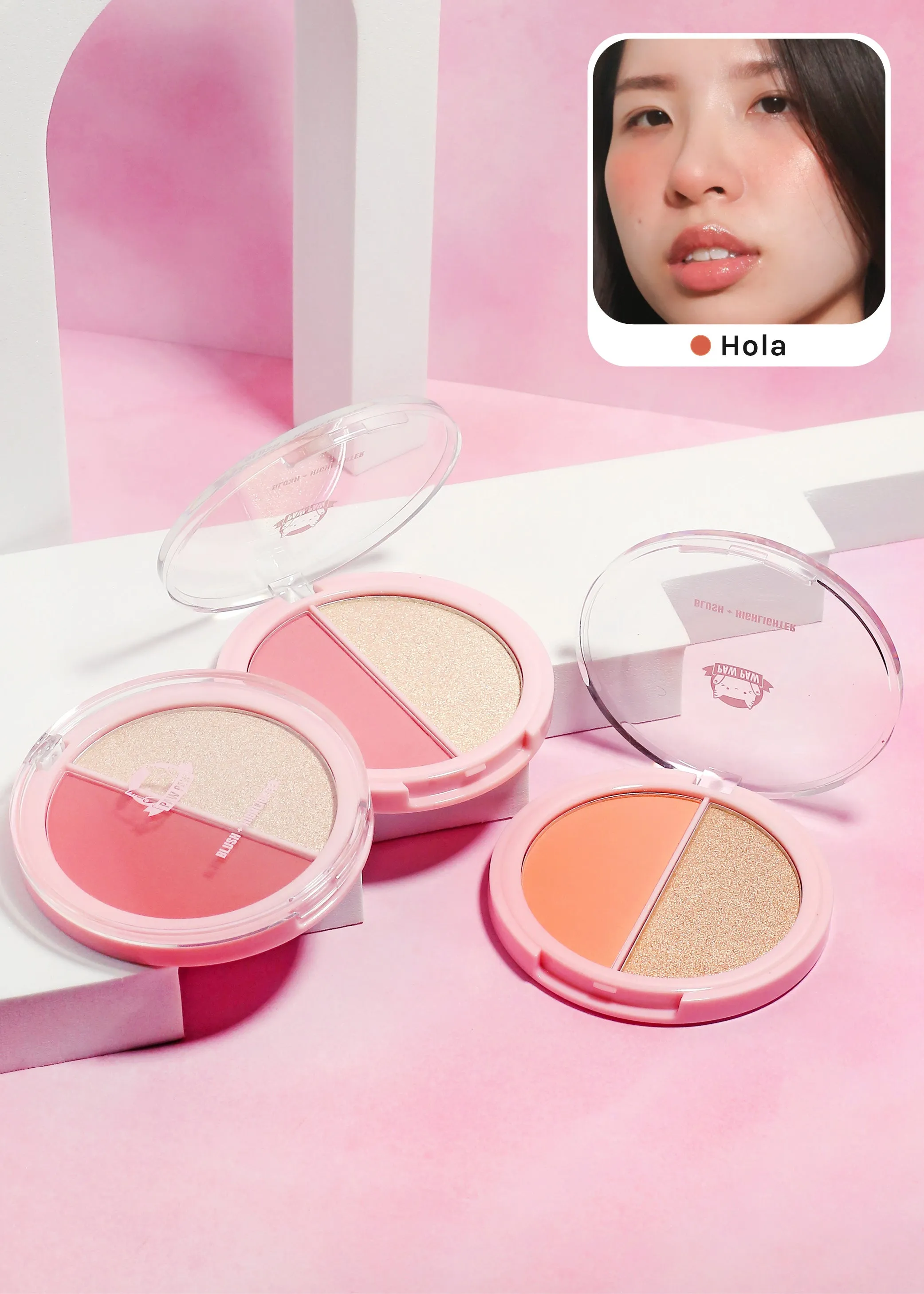 AOA Hello Glow Duo Blush   Highlighter