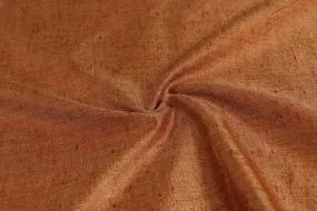 Apricot Orange Plain Cotton Polyester Blend Fabric