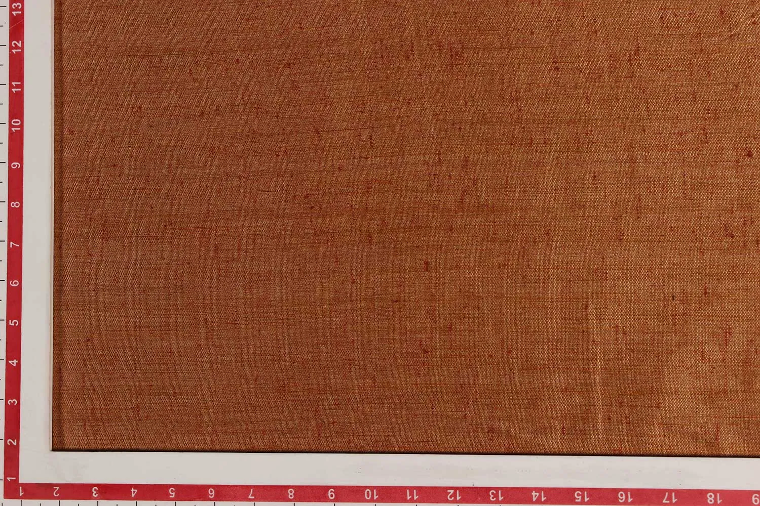 Apricot Orange Plain Cotton Polyester Blend Fabric