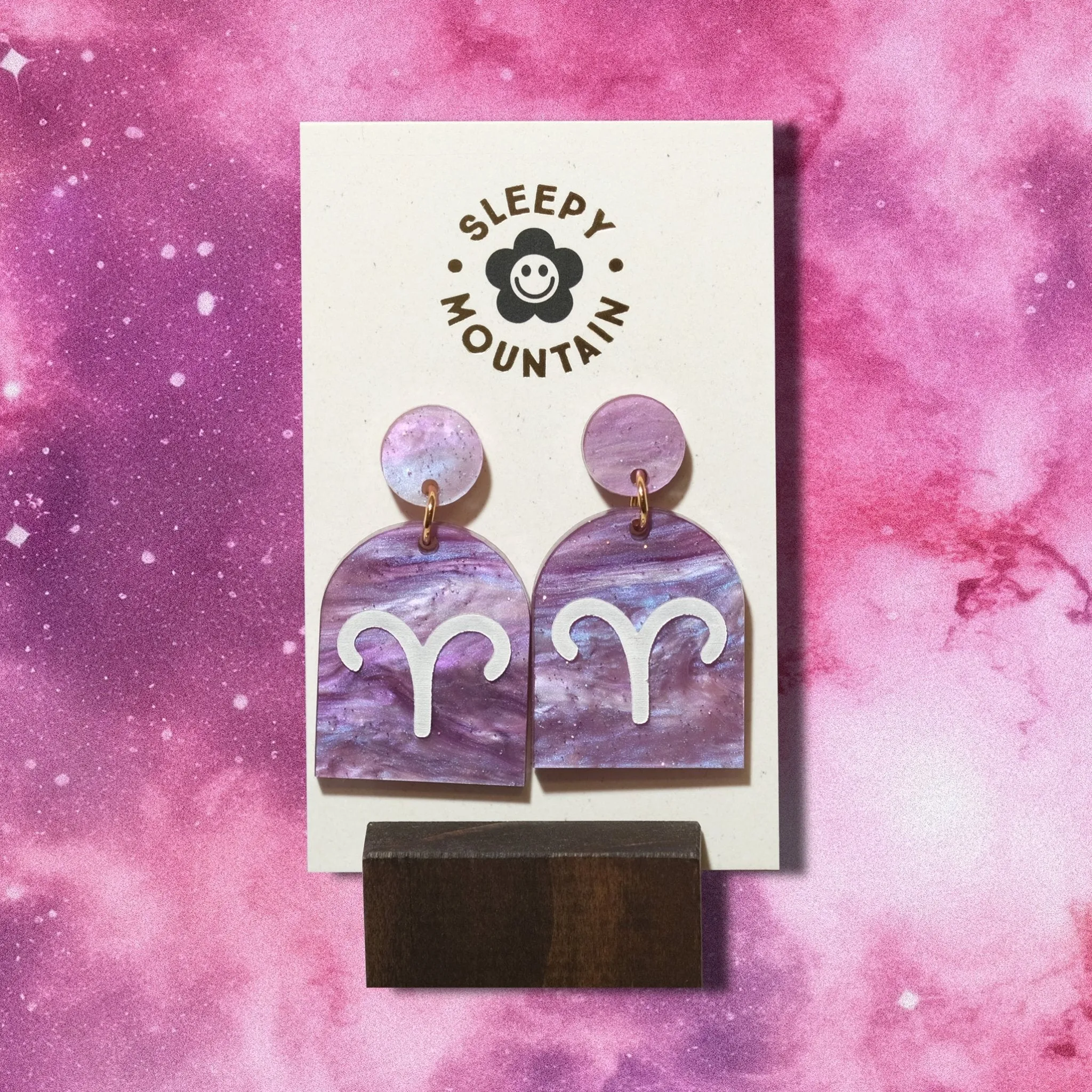 Aries Zodiac Earrings