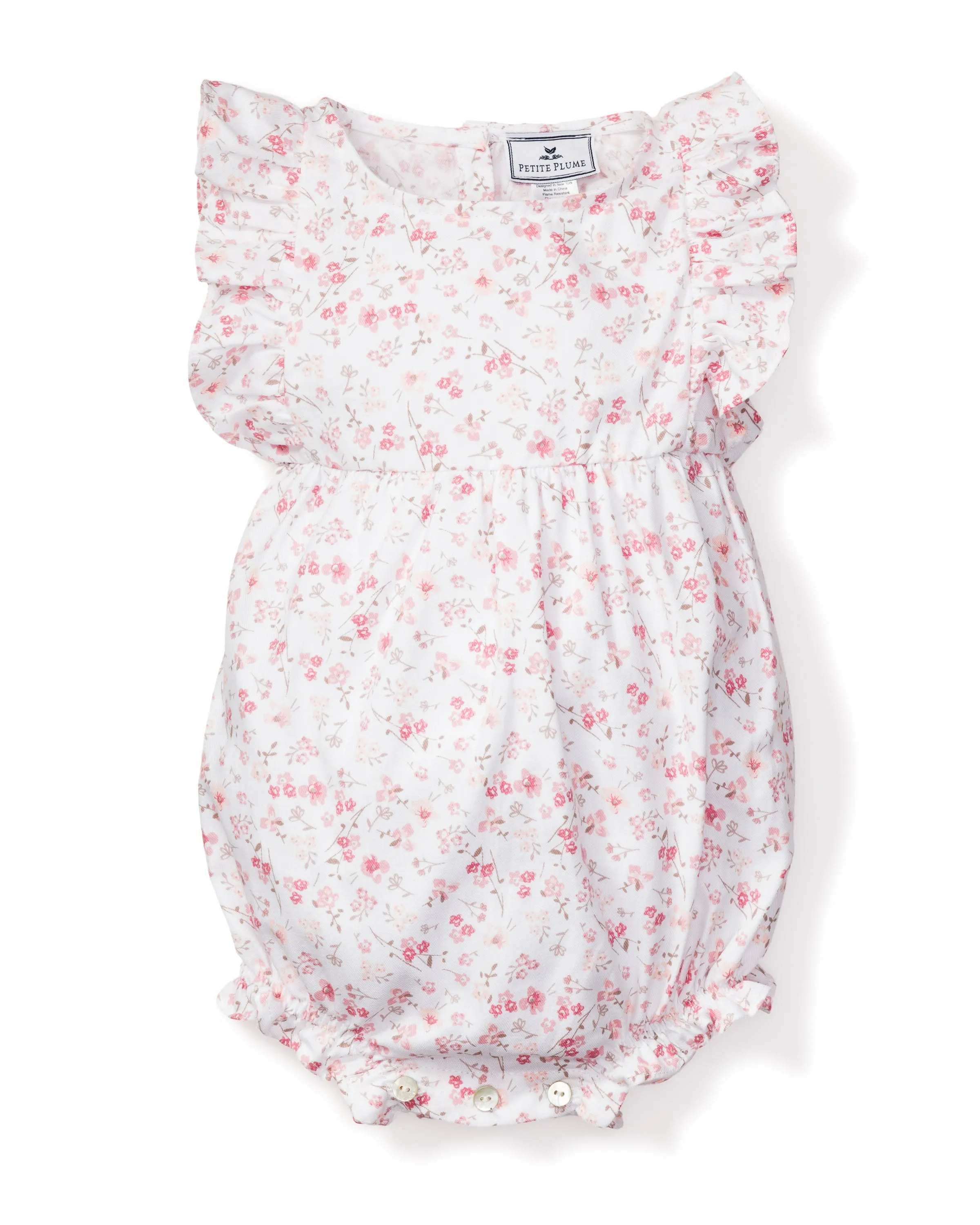 baby ruffled romper dorset floral