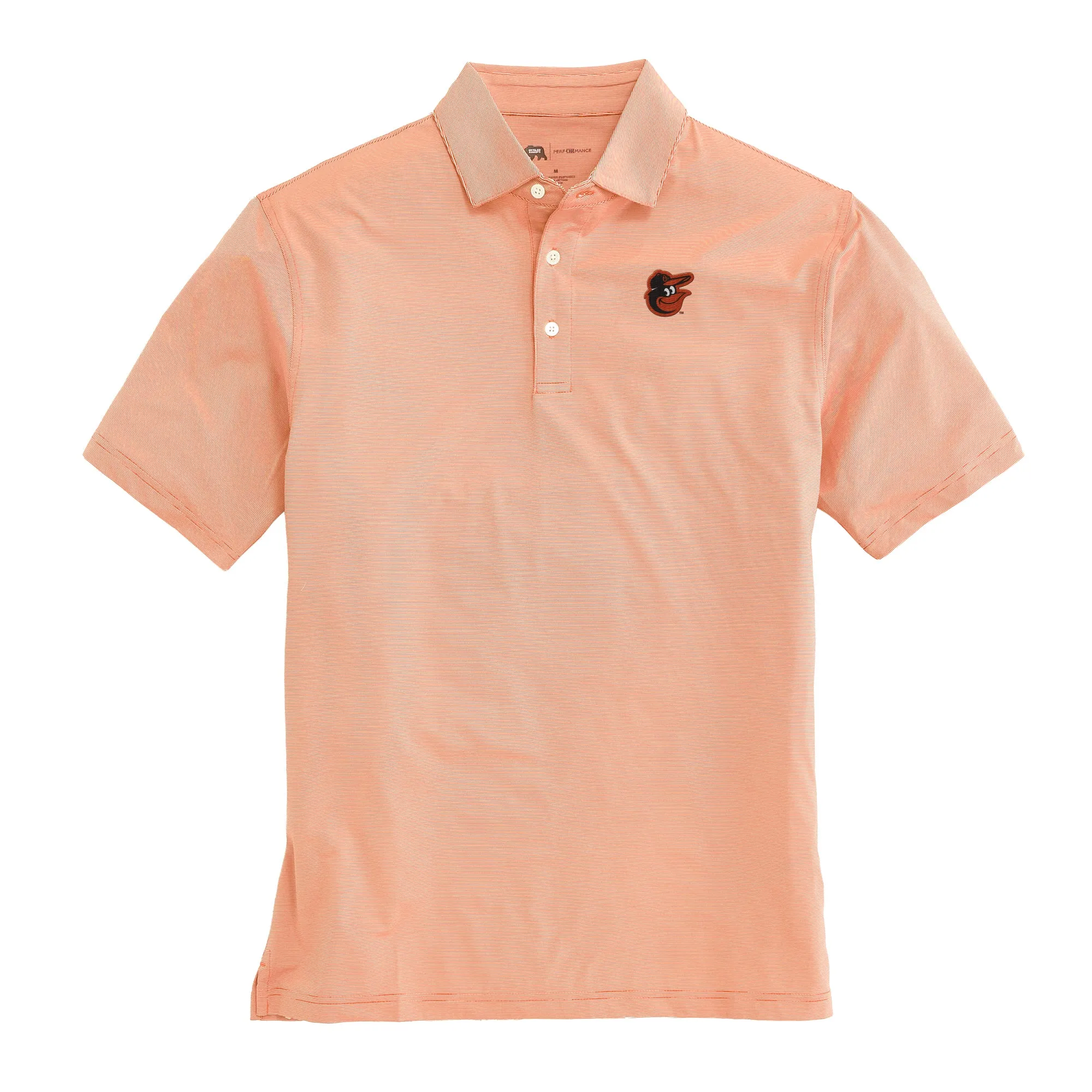 Baltimore Orioles Hairline Stripe Performance Polo