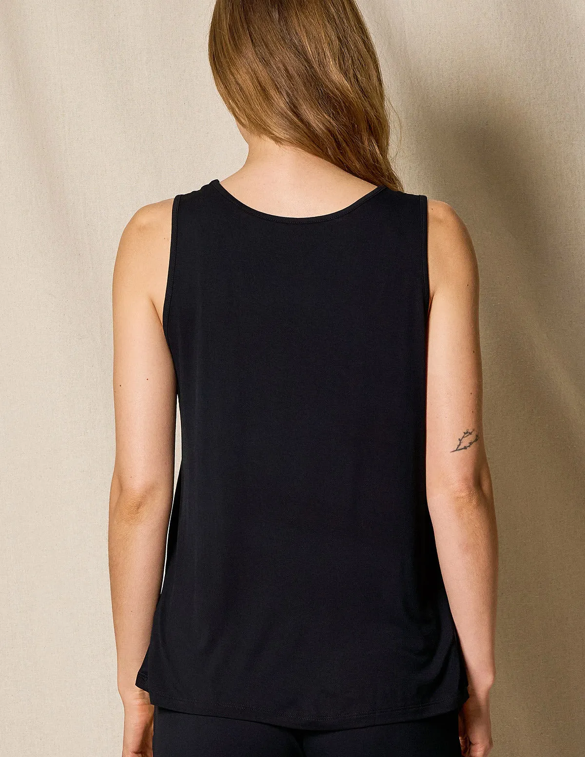 Bamboo Sleep Tank - Black