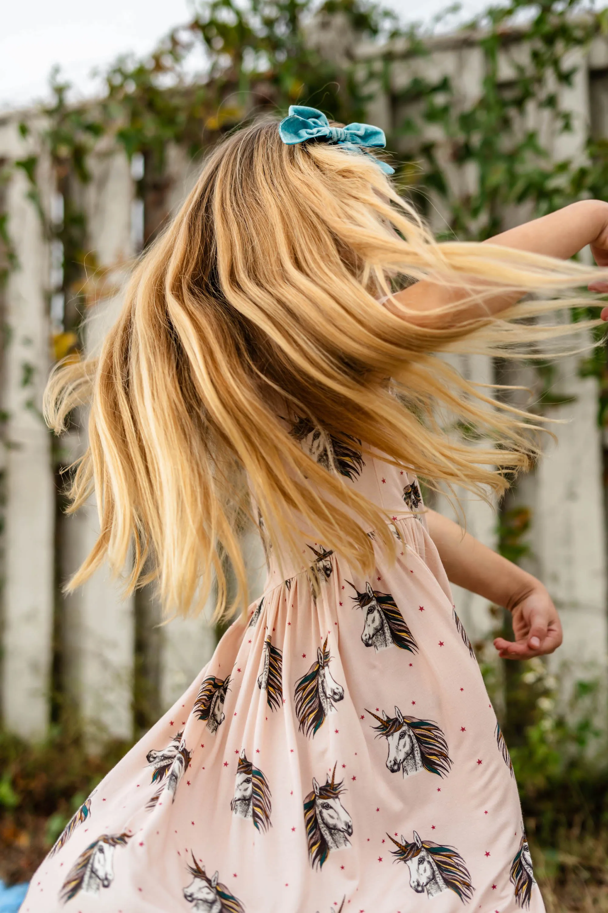 Bamboo Steph Dress | Pink Unicorns