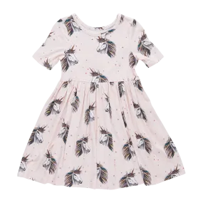 Bamboo Steph Dress | Pink Unicorns