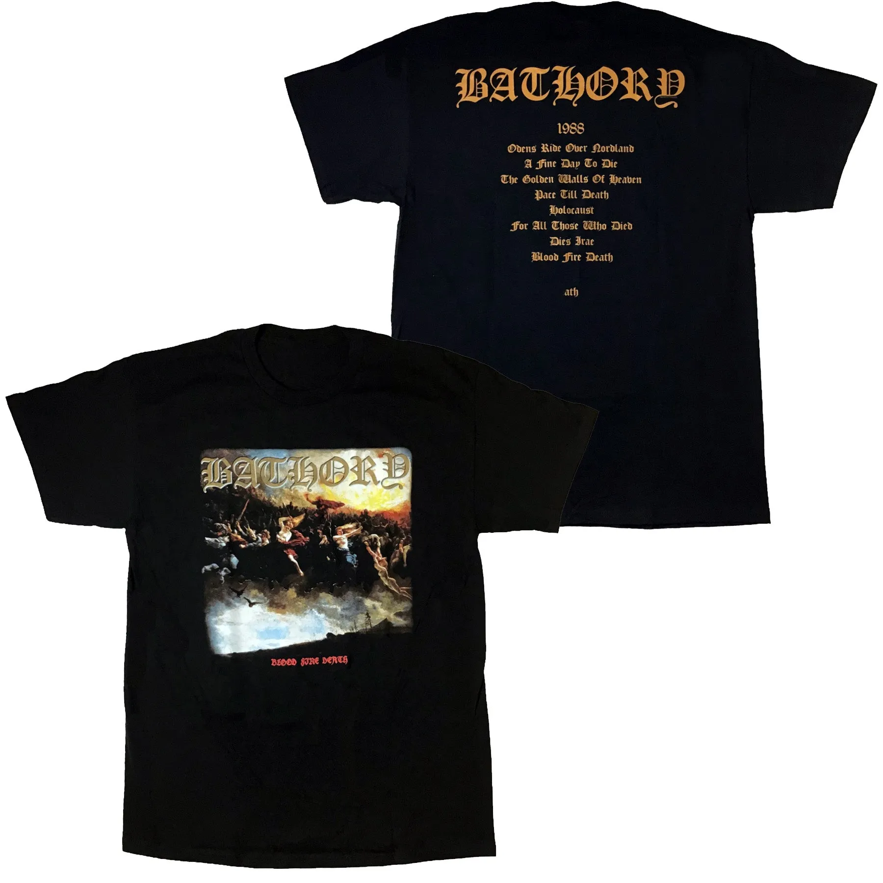 Bathory - Blood Fire Death t-shirt