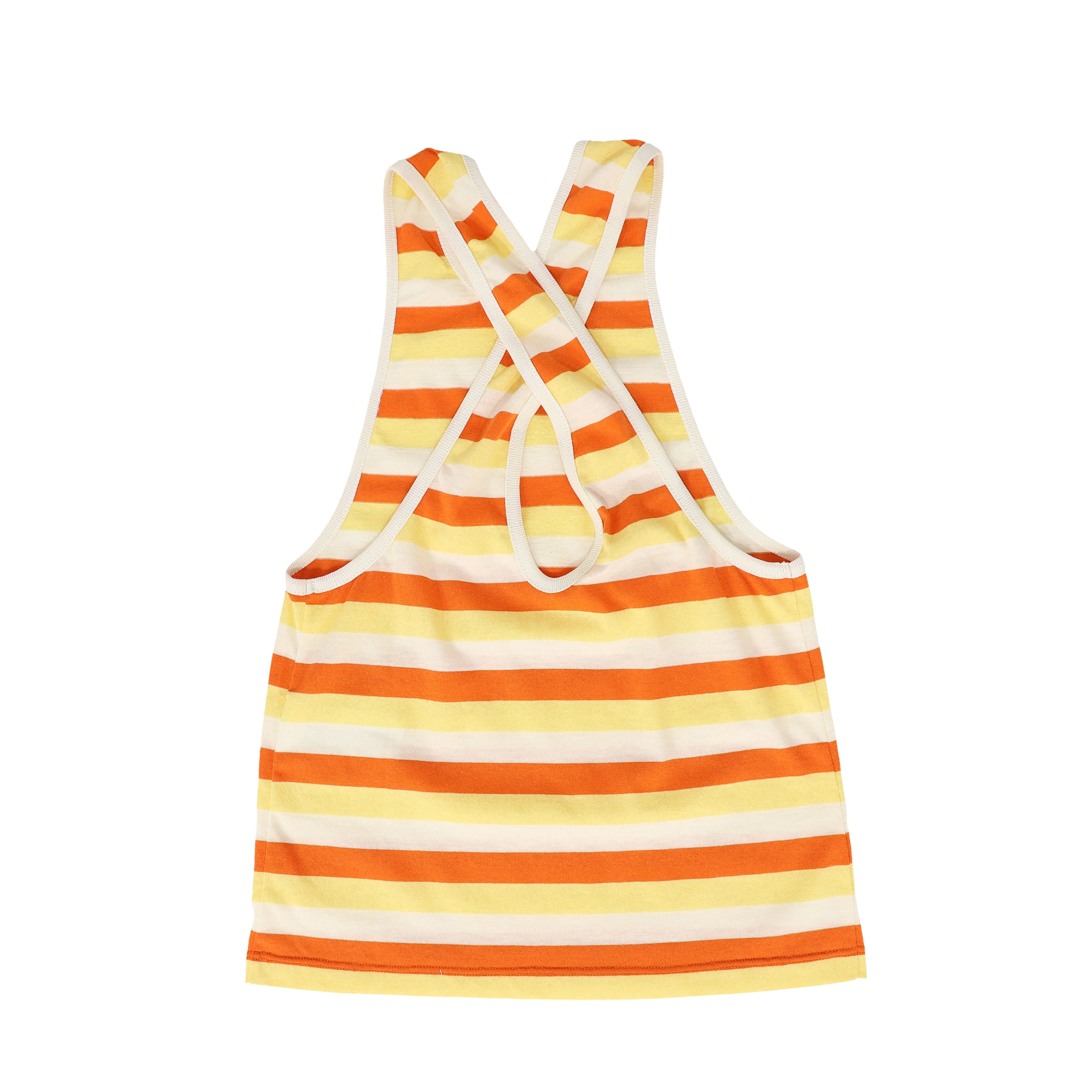 BE FOR ALL YELLOW/ORANGE CRISS CROSS JUMPER [FINAL SALE]