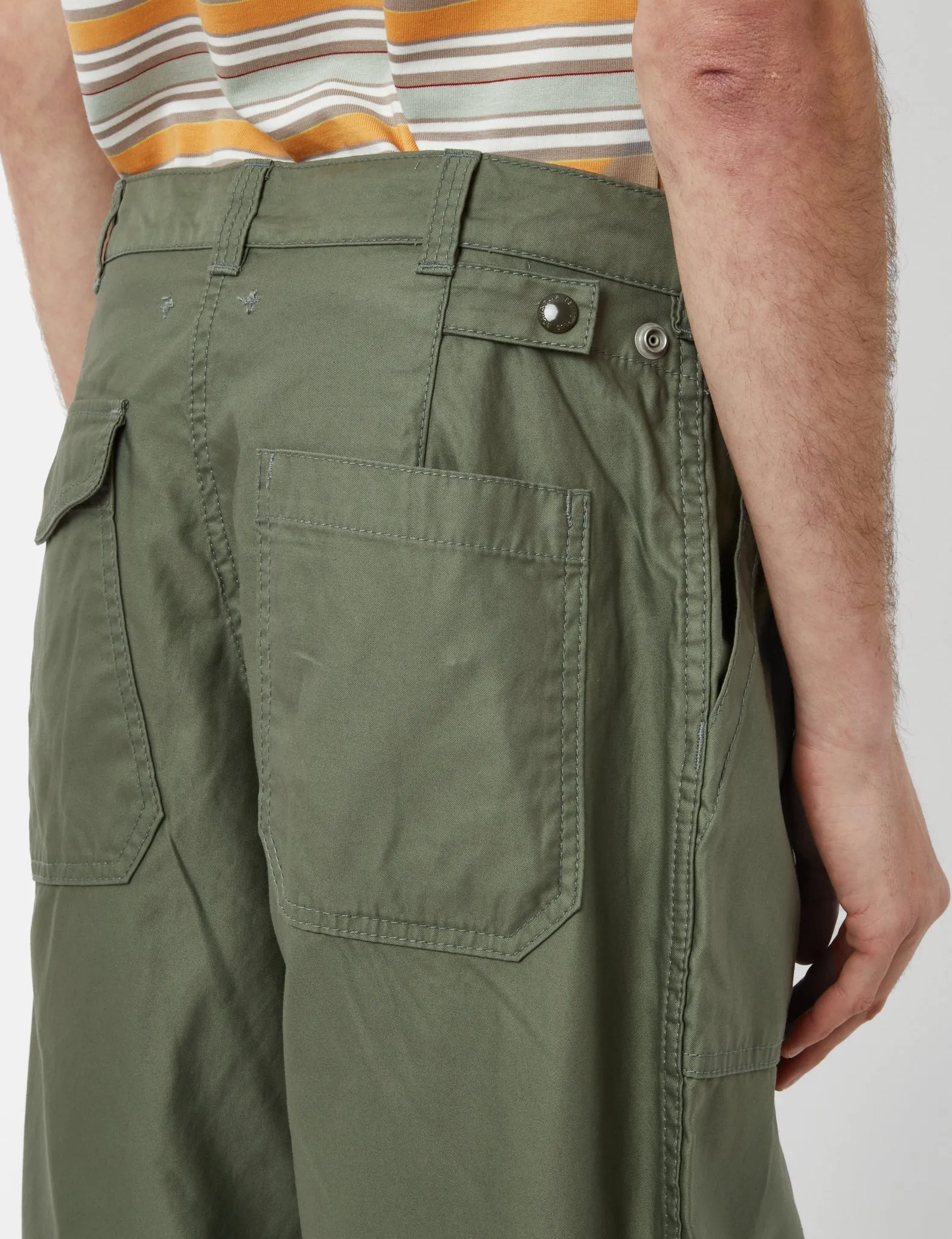 Beams Plus Fatgue Pant (Cotton Satin) - Sage Green