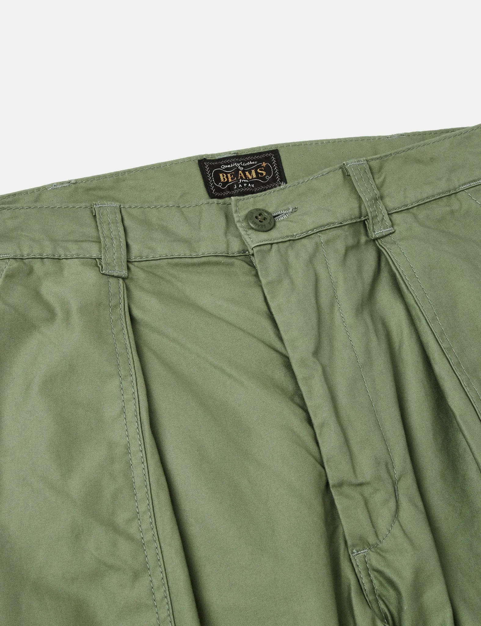 Beams Plus Fatgue Pant (Cotton Satin) - Sage Green