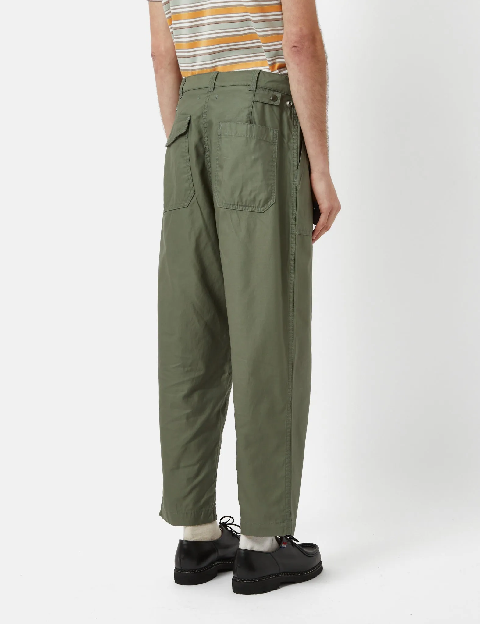 Beams Plus Fatgue Pant (Cotton Satin) - Sage Green