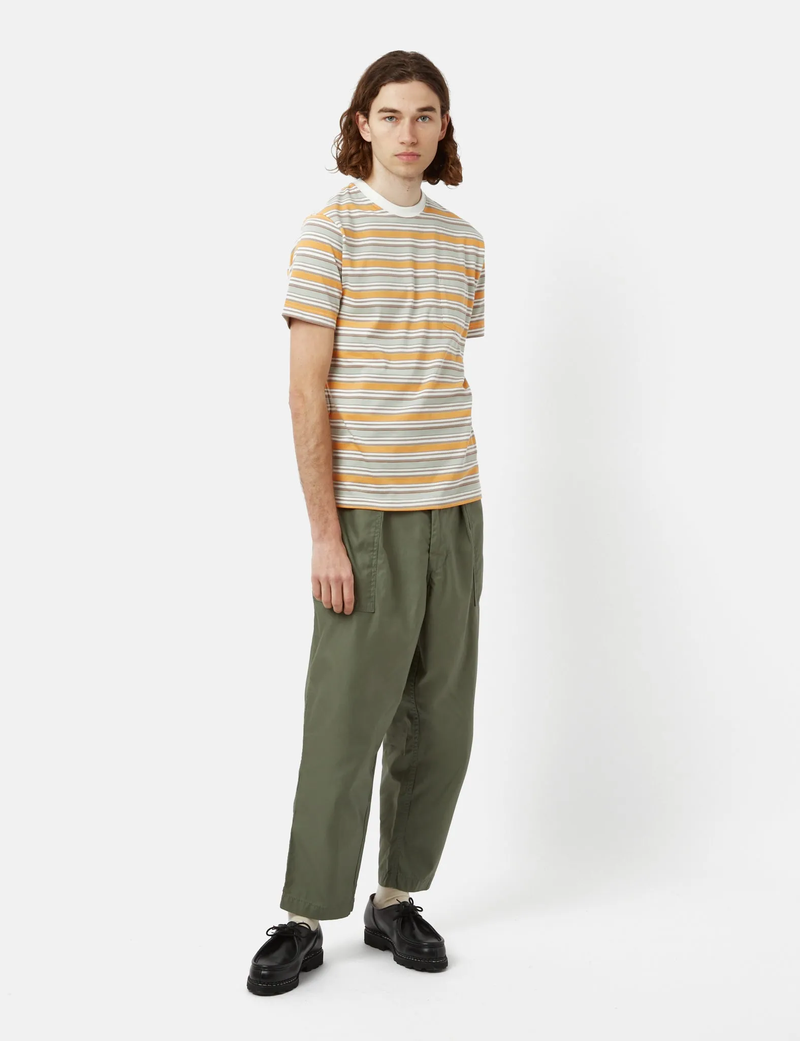 Beams Plus Fatgue Pant (Cotton Satin) - Sage Green