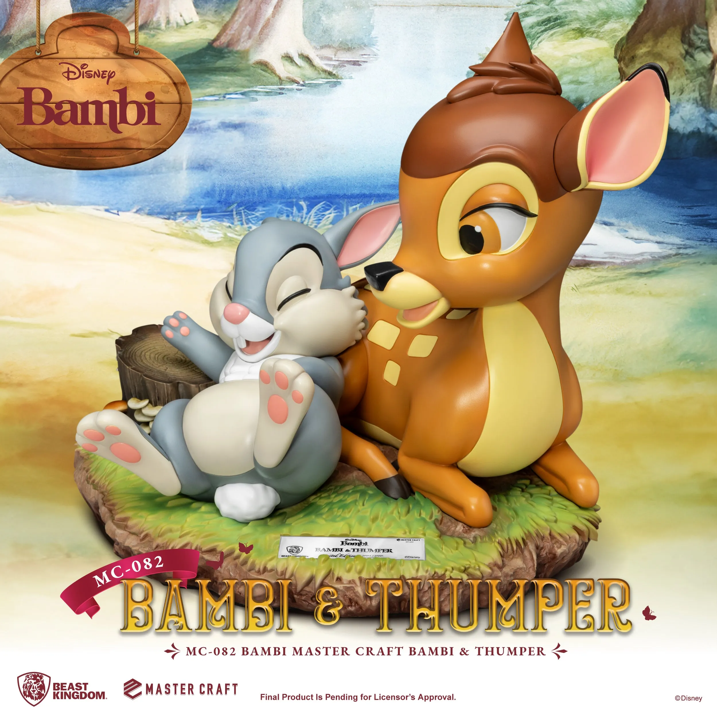 Beast Kingdom MC-082 Bambi Master Craft Bambi & Thumper