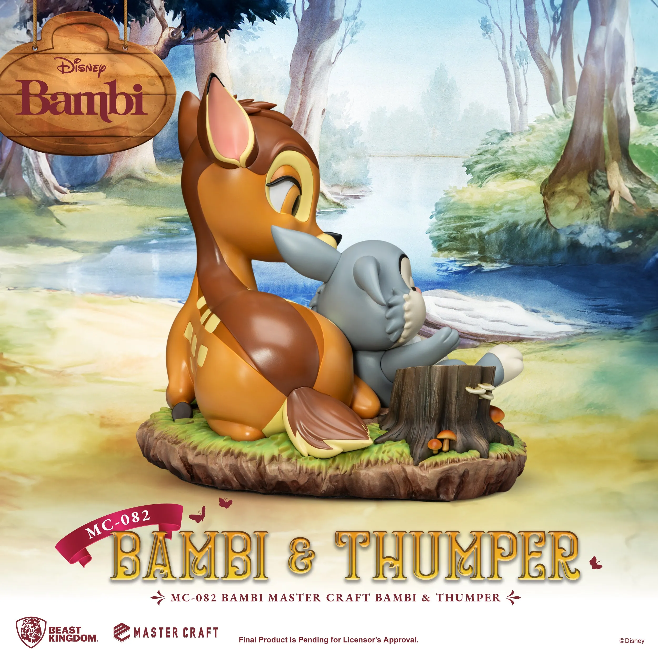 Beast Kingdom MC-082 Bambi Master Craft Bambi & Thumper