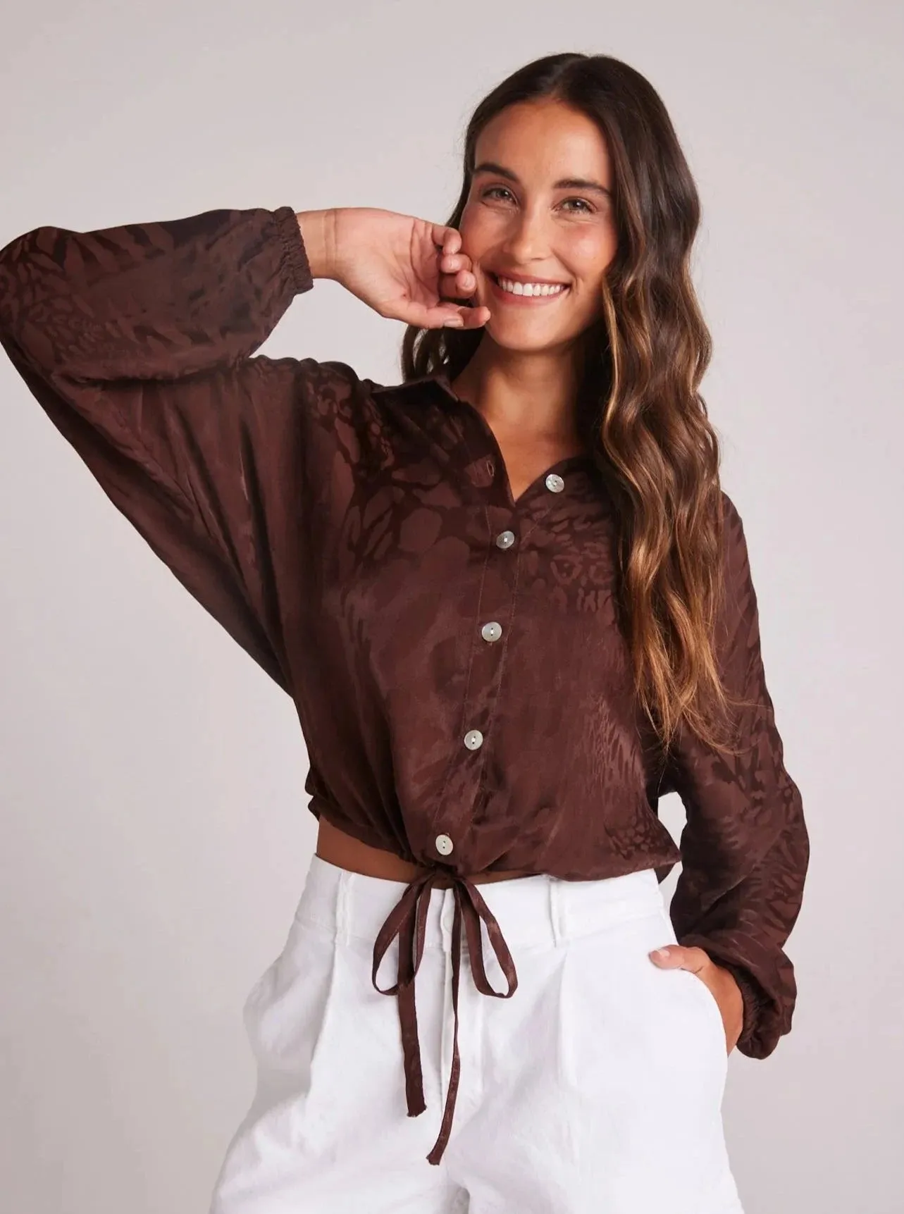 Bella Dahl Drawcord Waist Shirt