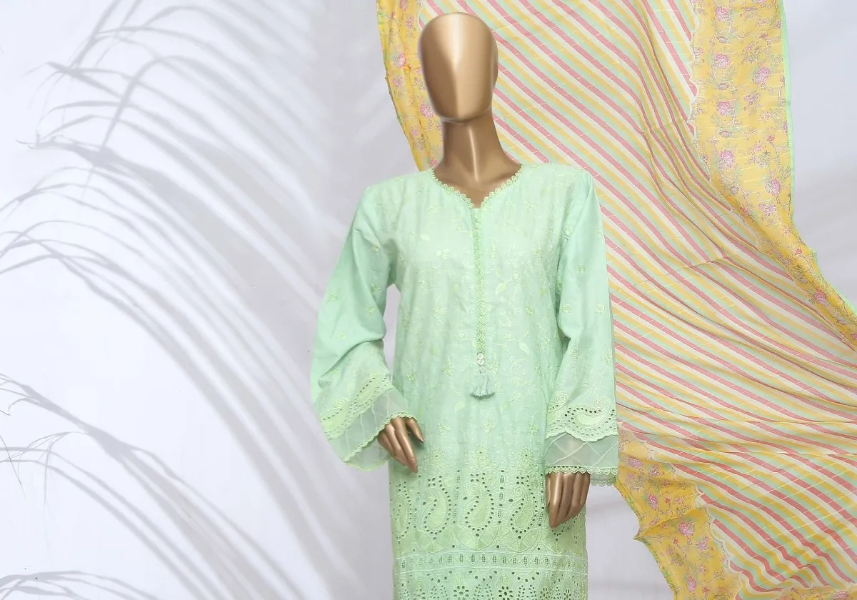 Bin Saeed Chikankari Lawn Suit BIN97