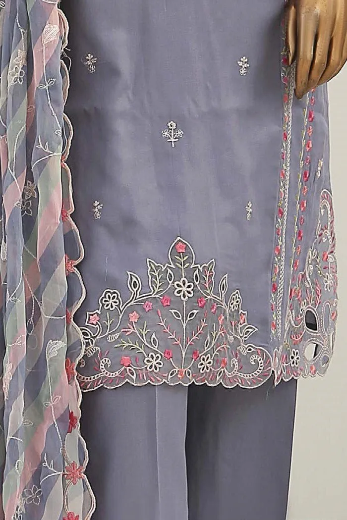 Bin Saeed Embroidered Marina 3 Piece Suit BIN133