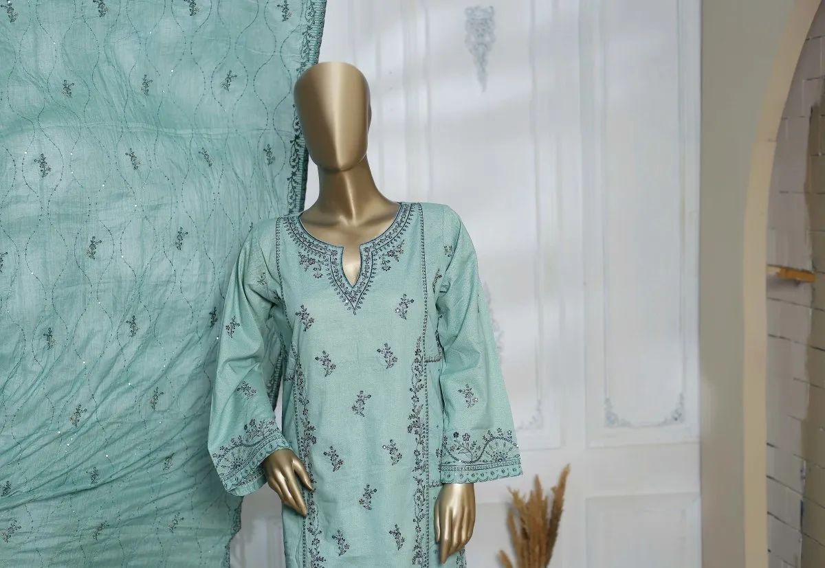 Bin Saeed Lawn Chikankari 3 Piece Suit BIN67