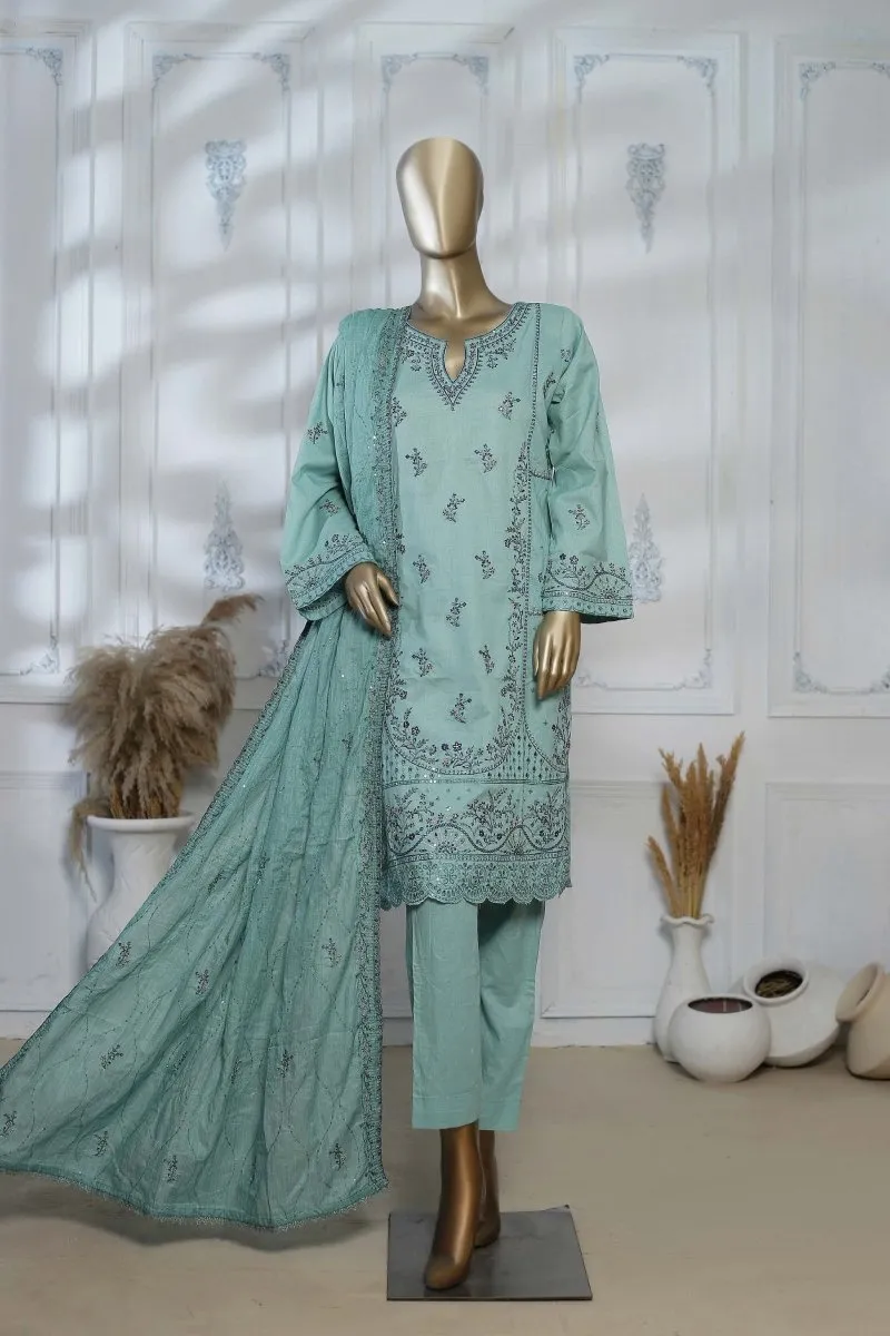 Bin Saeed Lawn Chikankari 3 Piece Suit BIN67