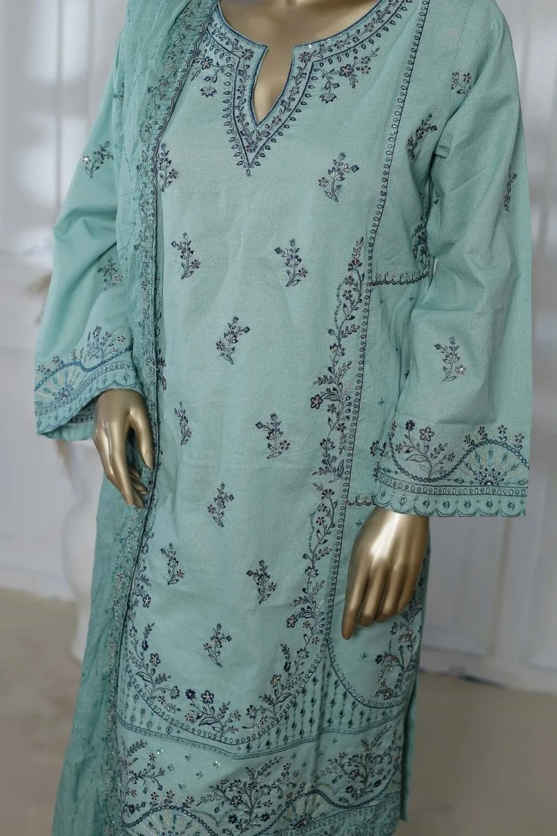 Bin Saeed Lawn Chikankari 3 Piece Suit BIN67