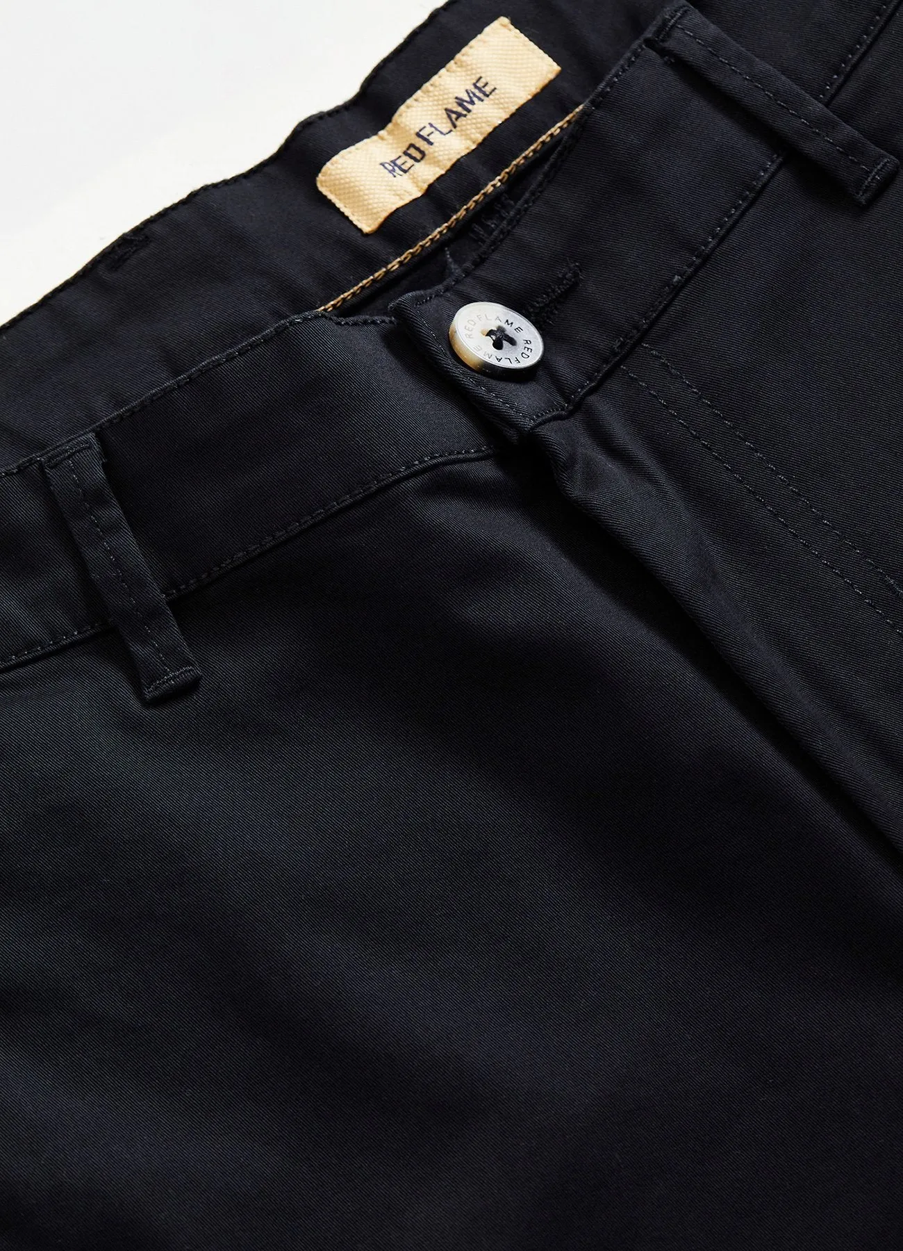 Black Solid Stretch Slim Fit Trouser