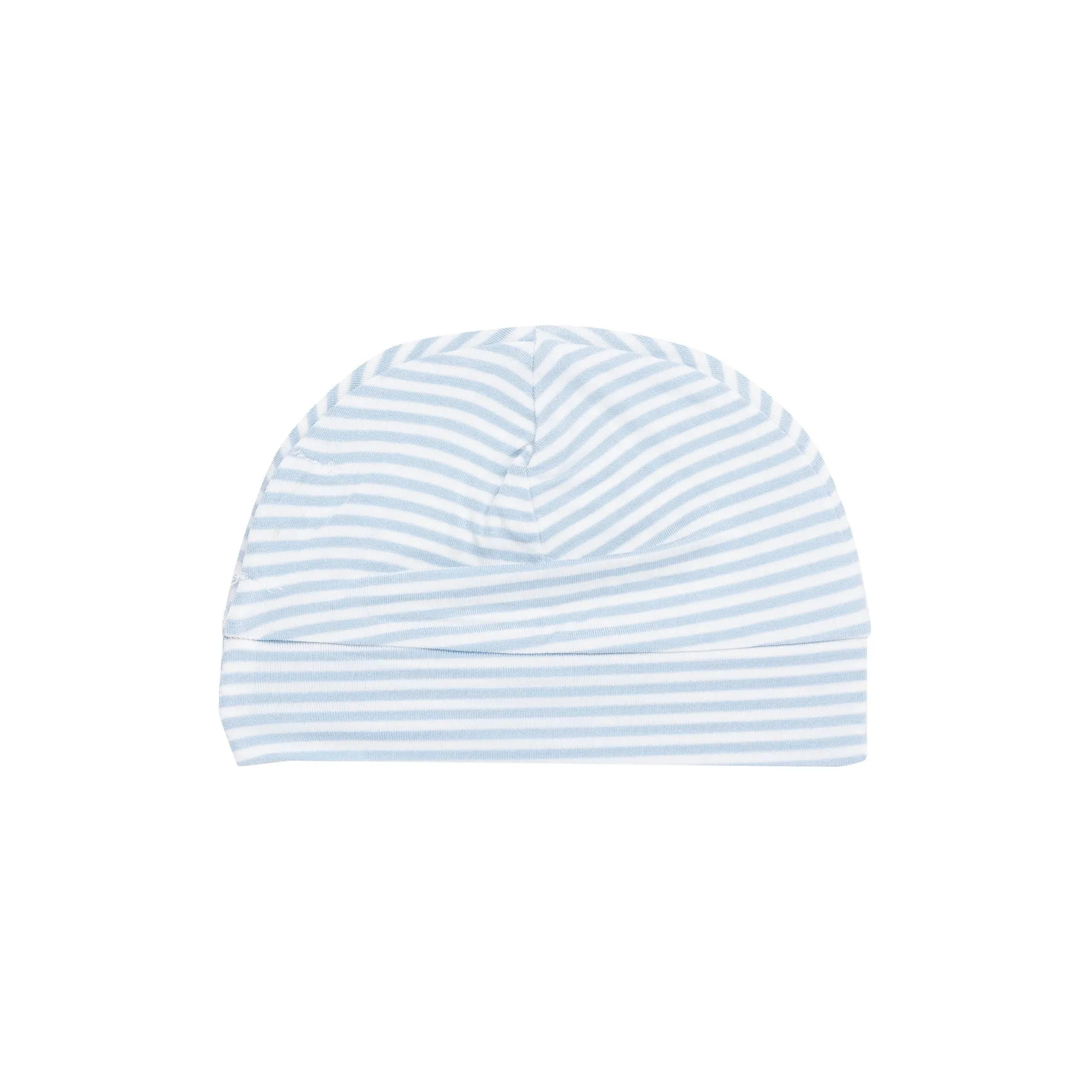 Blue Stripe Bamboo Beanie Hat