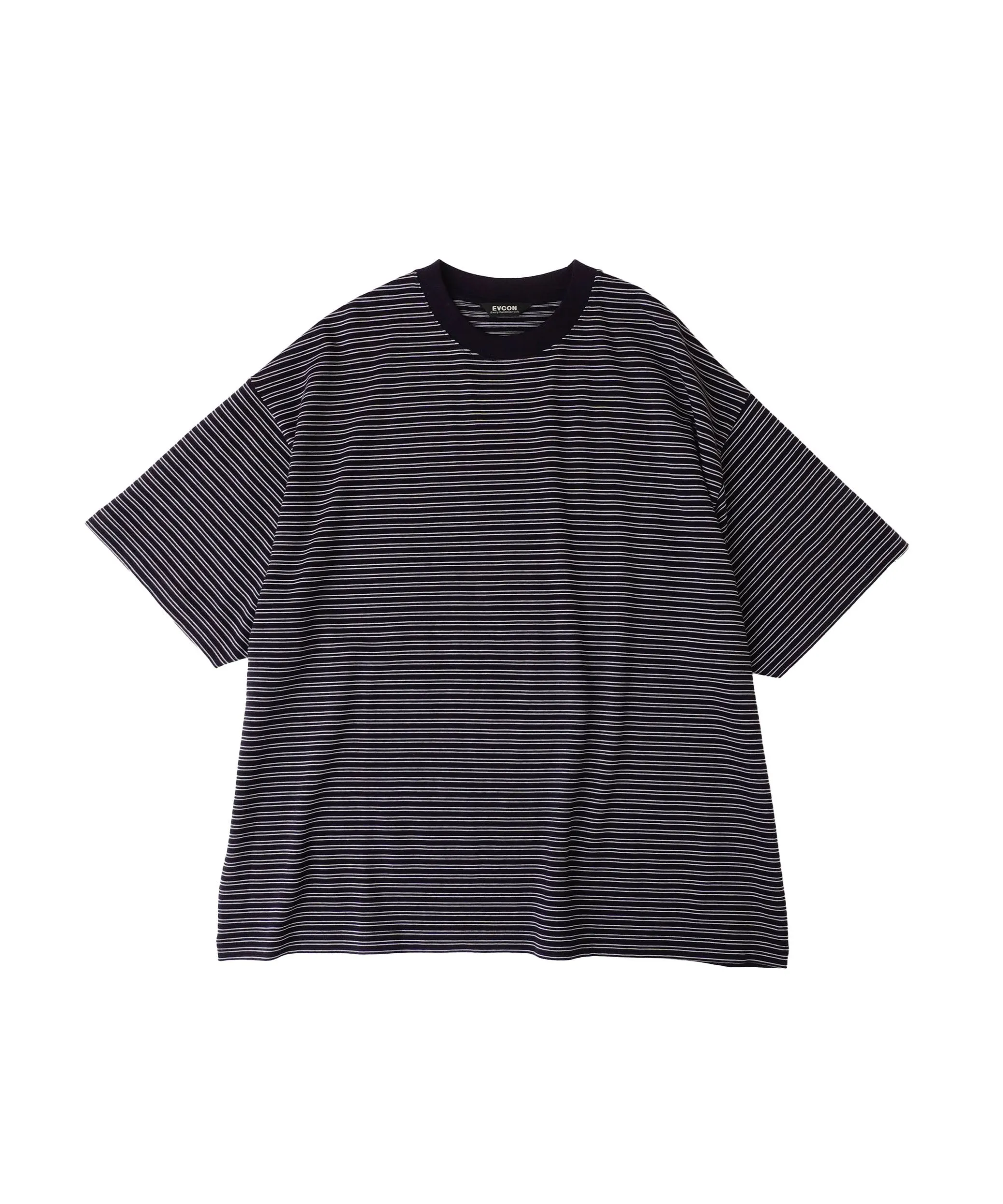 BORDER WIDE S/S T-SHIRT "D.NAVY"