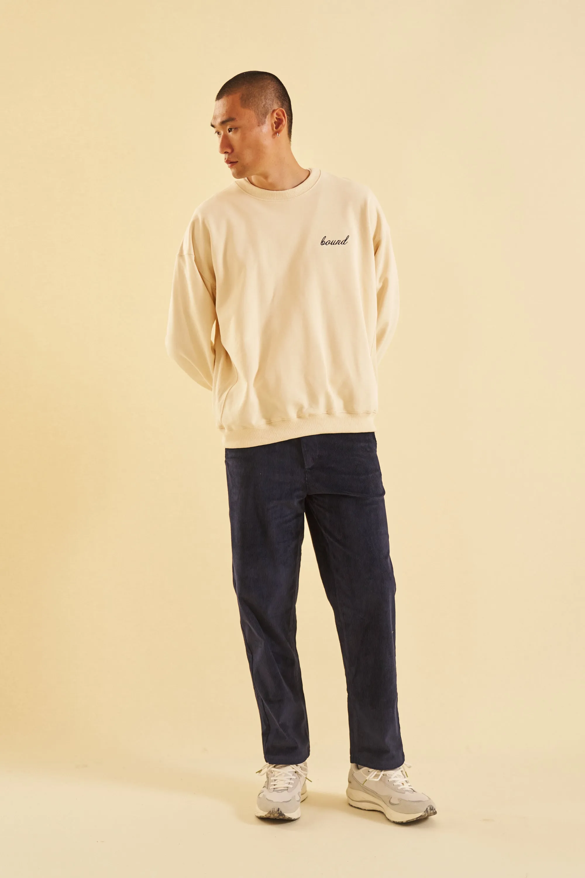 bound 'Ocean Navy' Corduroy Trousers