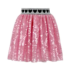 Bubble Gum Hot Pink Sequin Skirt