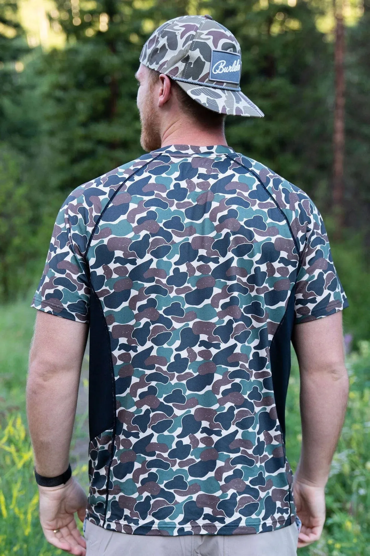 Burlebo Men's Performance Tee Throwback Camo