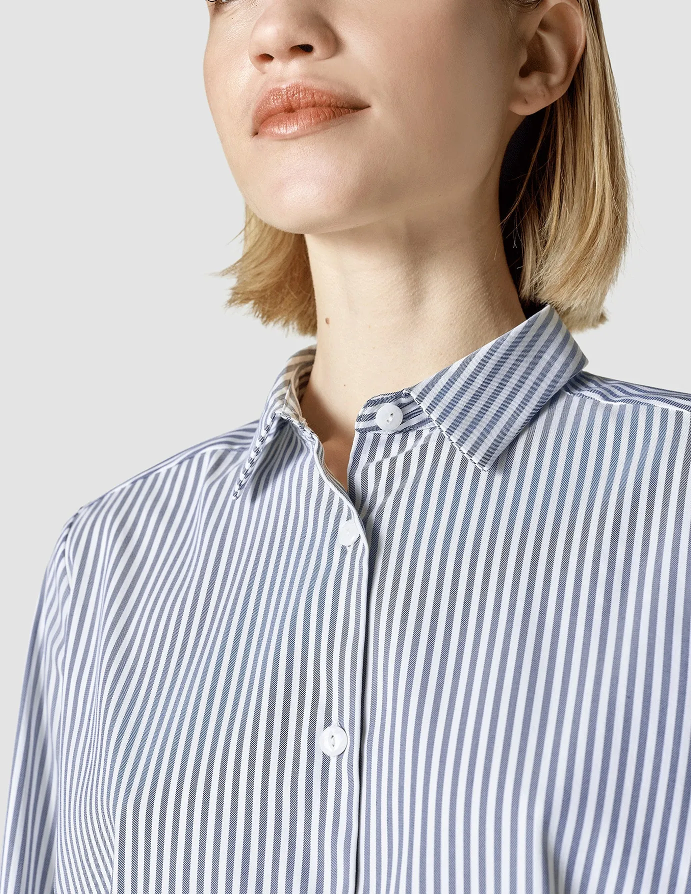 Business Shirt Regular Navy Stripes