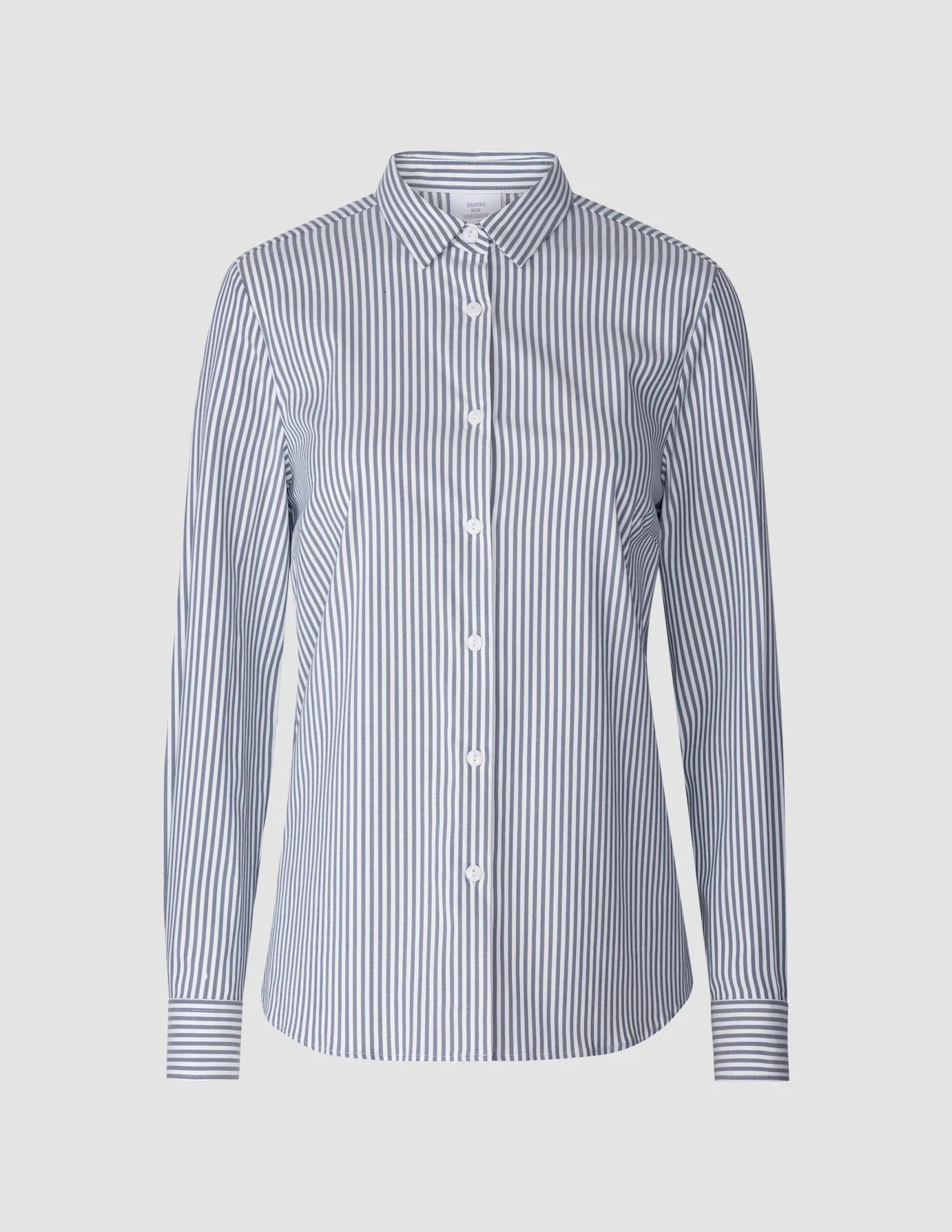 Business Shirt Slim Navy Stripes