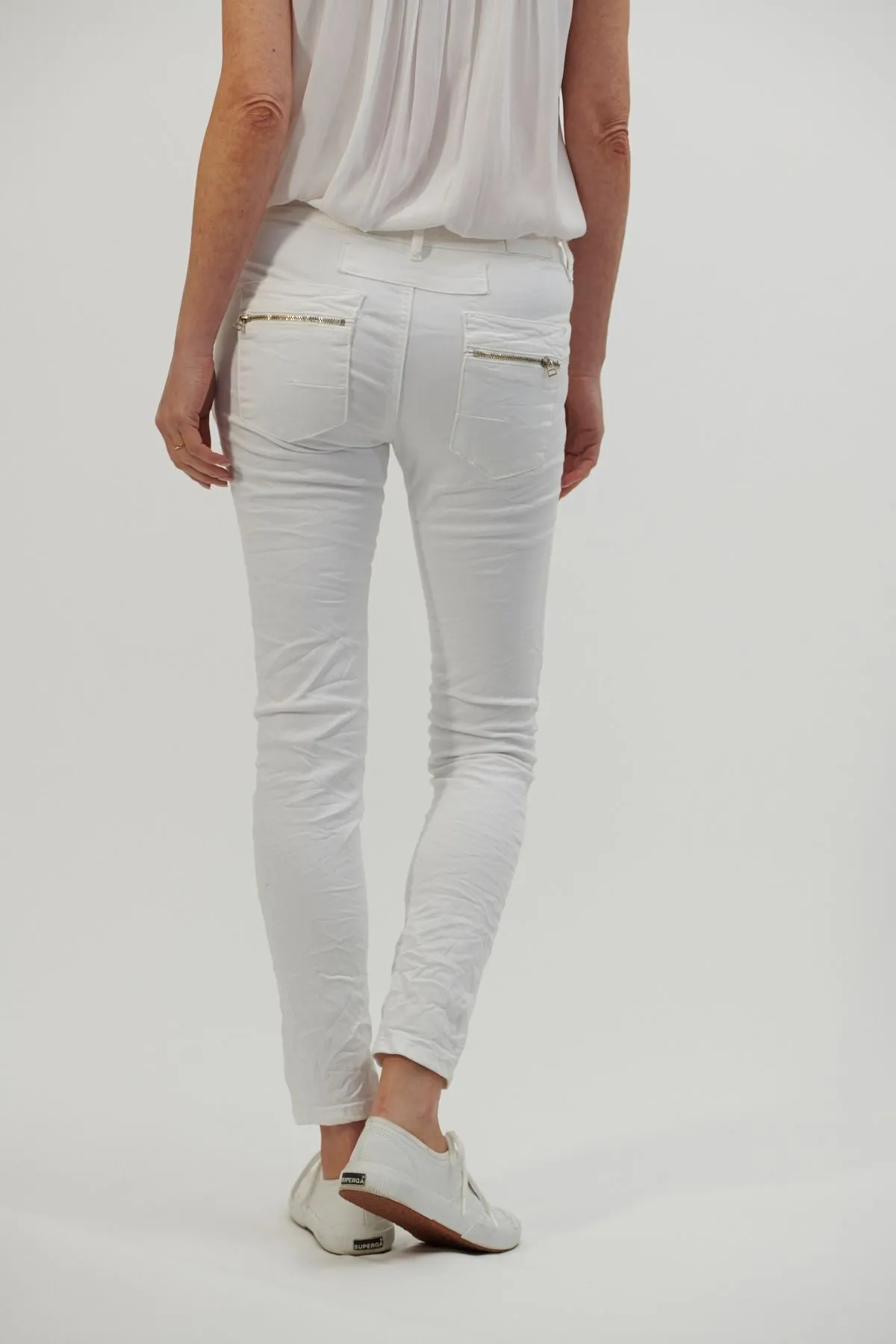 Button Jean Classic (White)