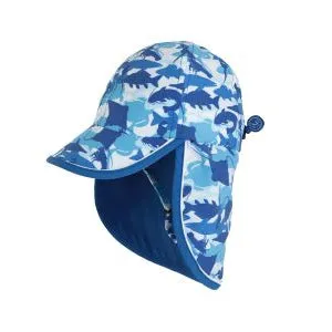 Calikids UV Flap Hat - Sharks