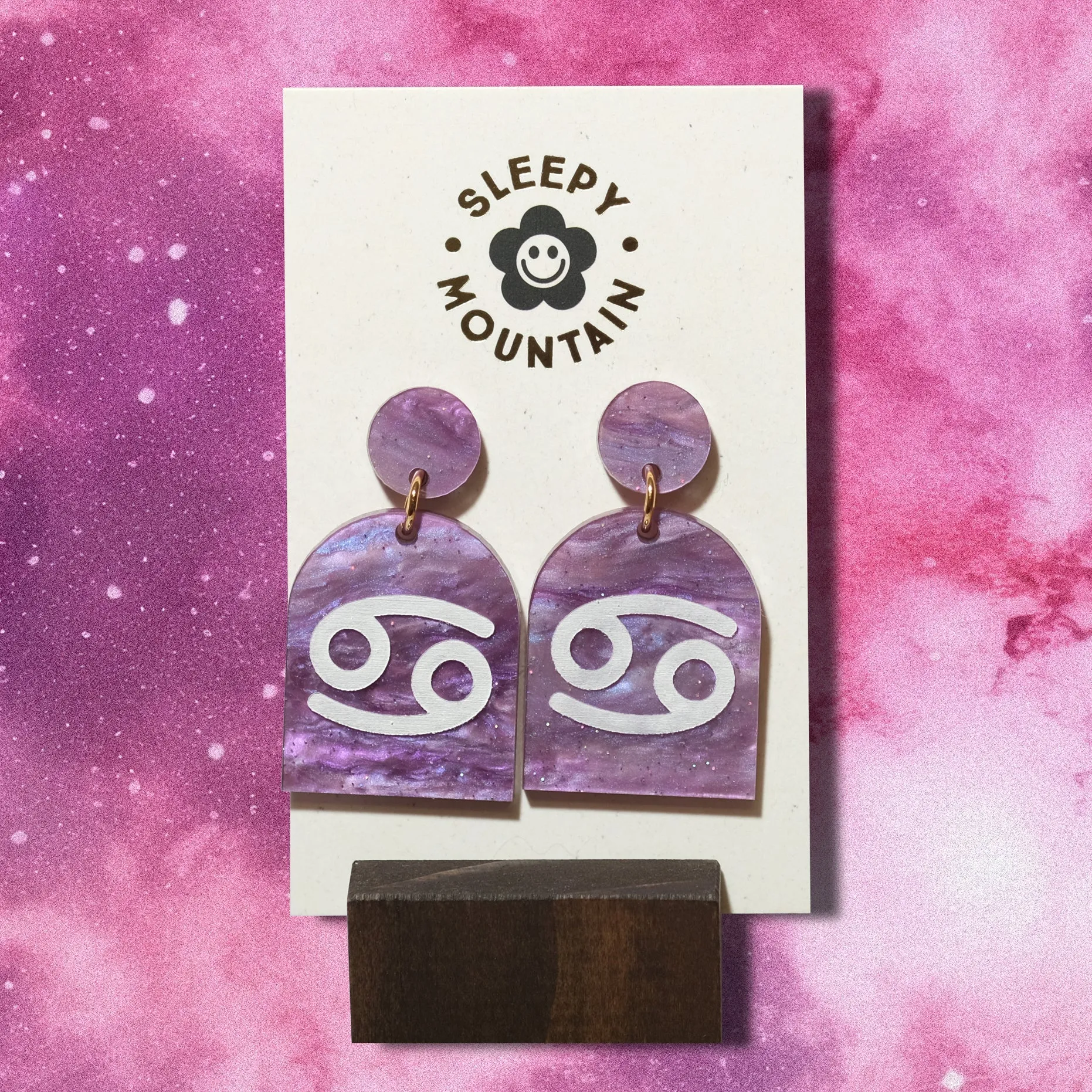 Cancer Zodiac Earrings