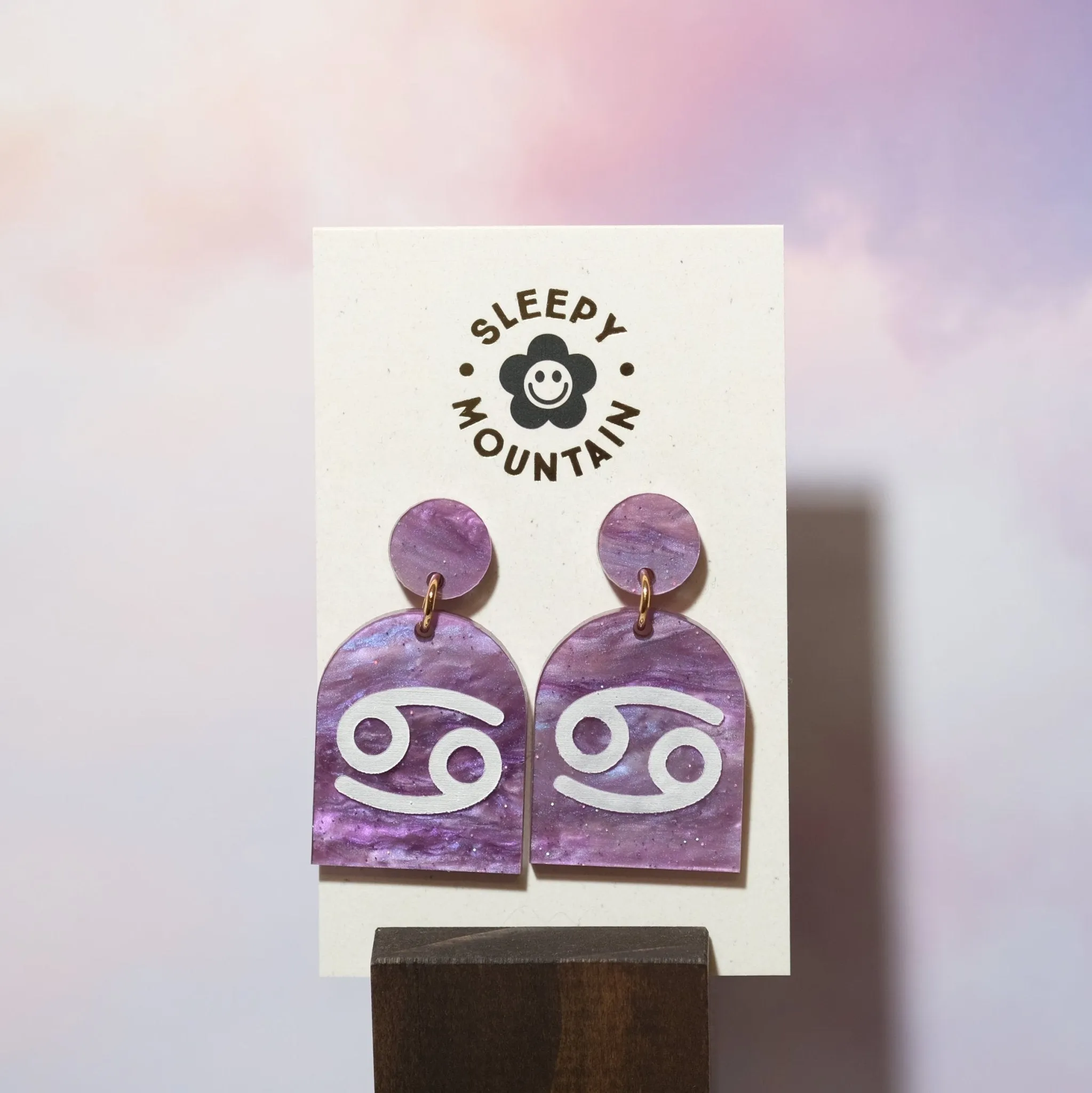 Cancer Zodiac Earrings