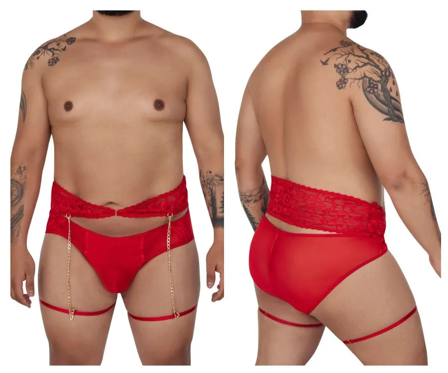 CandyMan Garter Briefs Two Piece Set