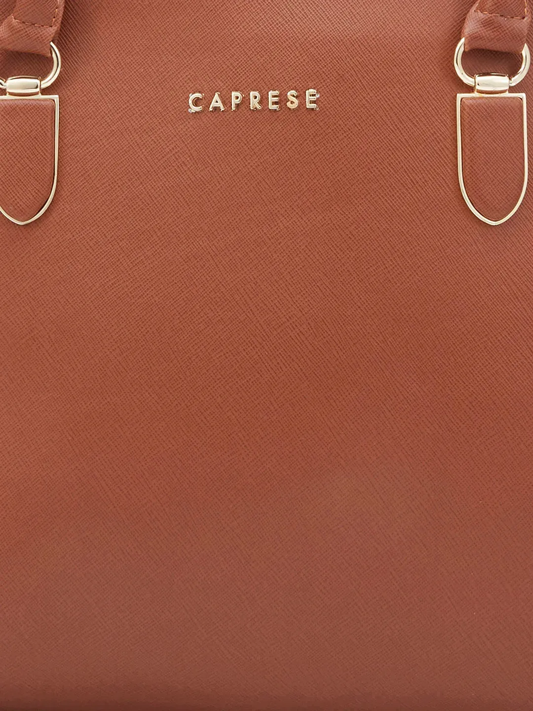 Caprese Demi Laptop Satchel Extra Large Tan